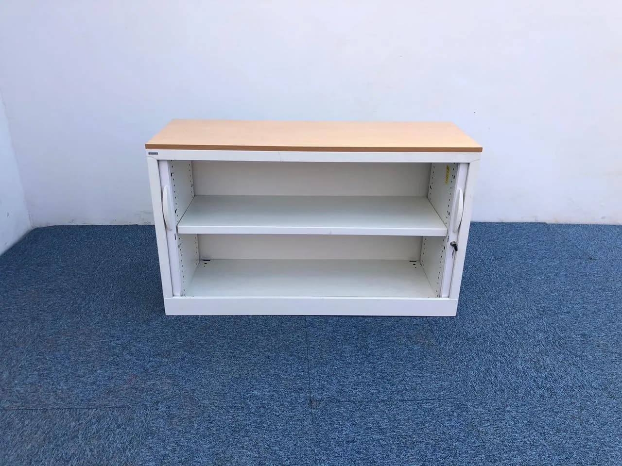 Armoire Basse MAGENCIA blanche 120x73cm — vue 3