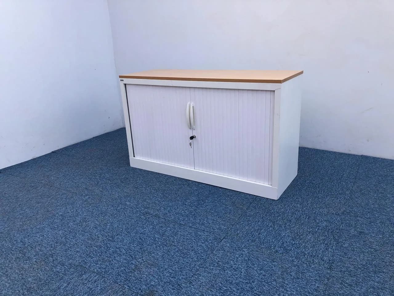 Armoire Basse MAGENCIA blanche 120x73cm