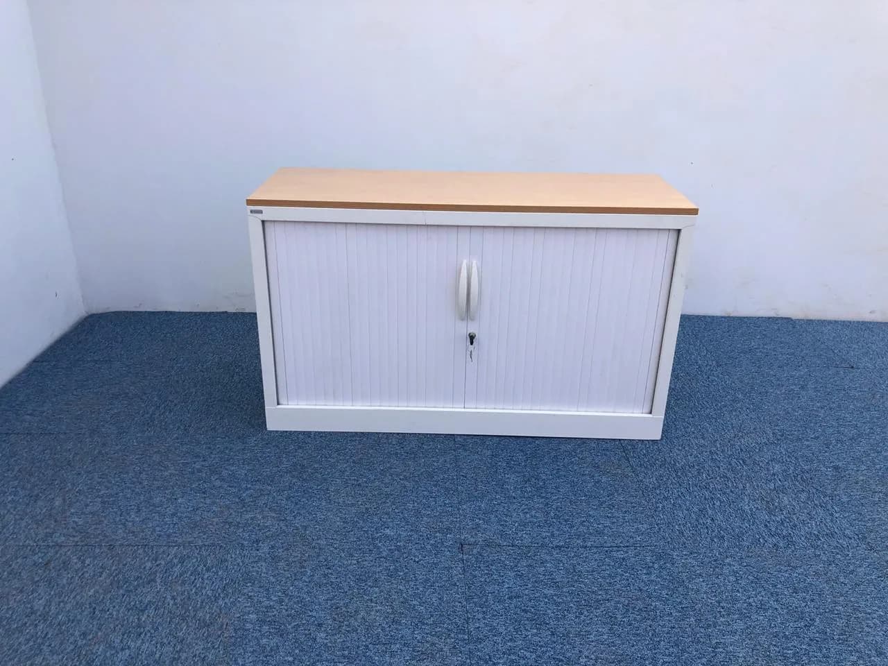 Armoire Basse MAGENCIA blanche 120x73cm — vue 5