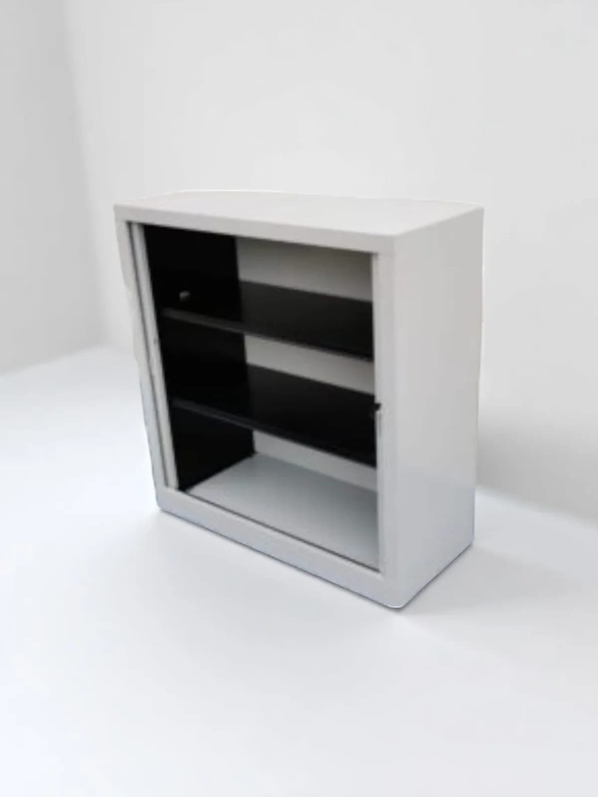 Armoire basse blanche 100x100cm — vue 2