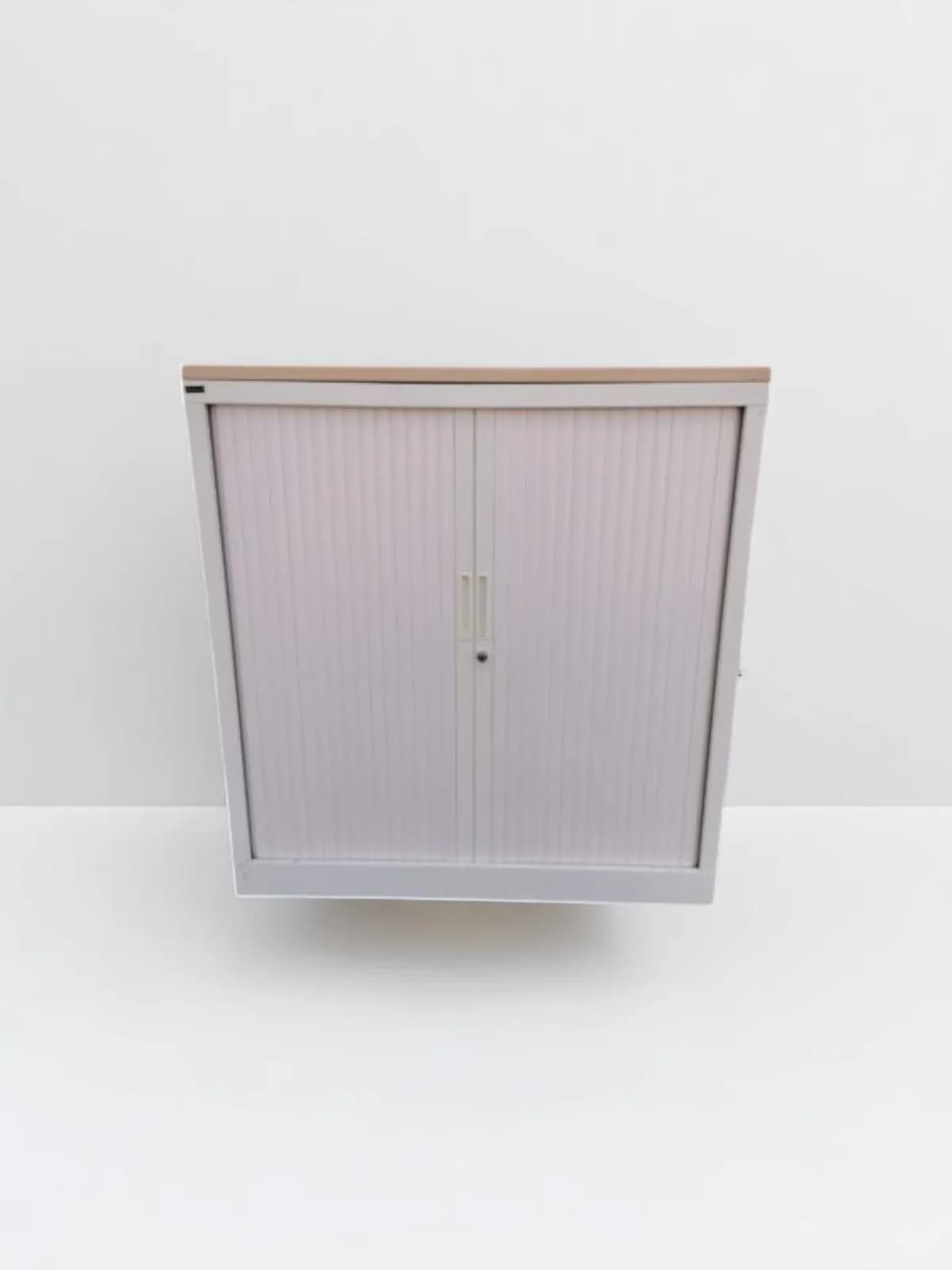 Armoire basse blanche magencia 100x100cm sans clé — vue 2