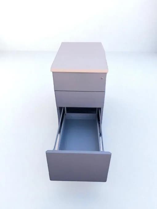 Caisson 3 tiroirs hauteur bureau — vue 3