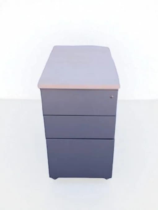 Caisson 3 tiroirs hauteur bureau — vue 2
