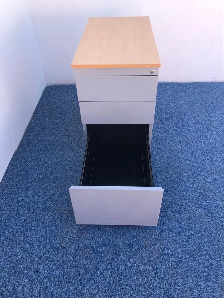 Caisson 3 tiroirs hauteur bureau — vue 2