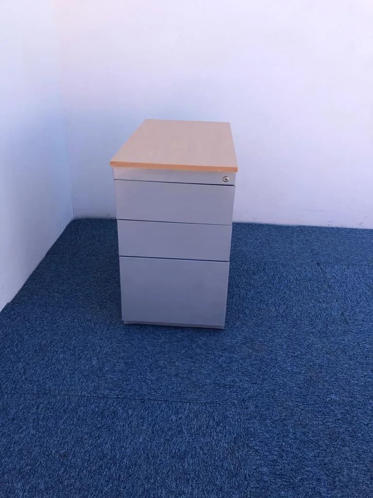Caisson 3 tiroirs hauteur bureau
