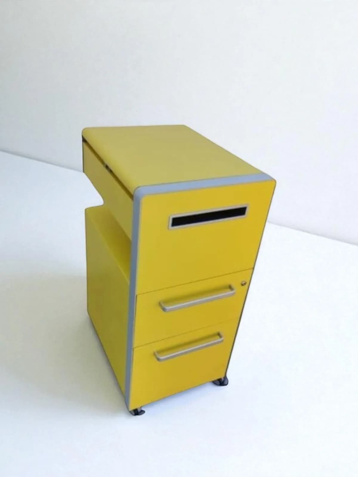 Meuble caisson de rangement Bisley mobile jaune