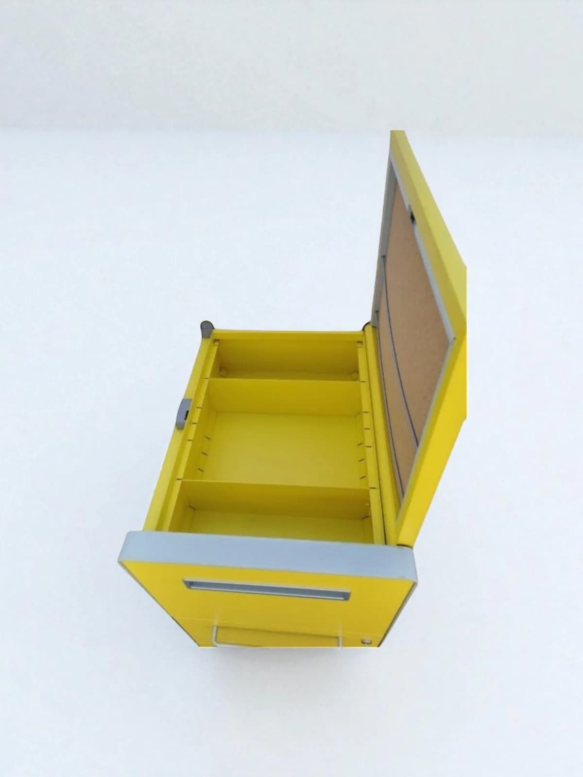 Meuble caisson de rangement Bisley mobile jaune — vue 4