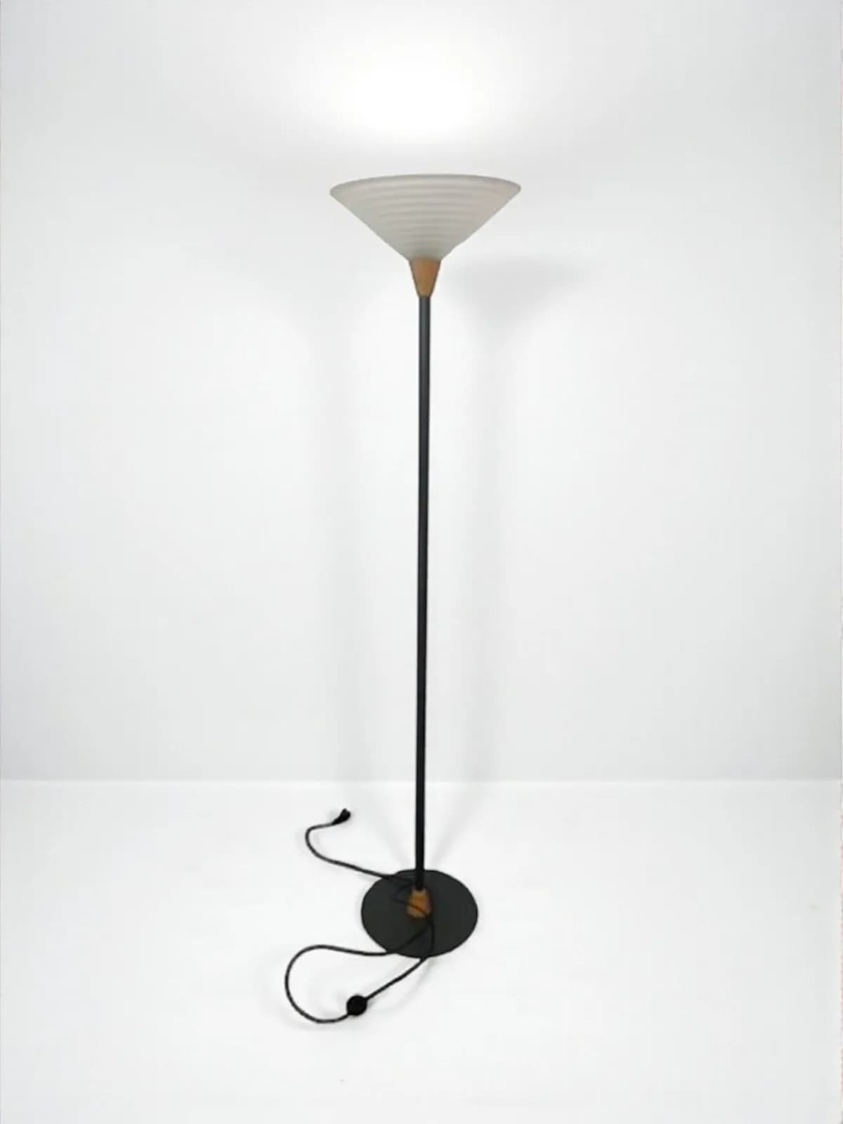 Lampadaire de bureau MANADE halogène avec vasque verre