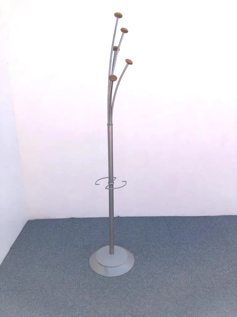 Porte manteau festival alba 5 patères gris — vue 2