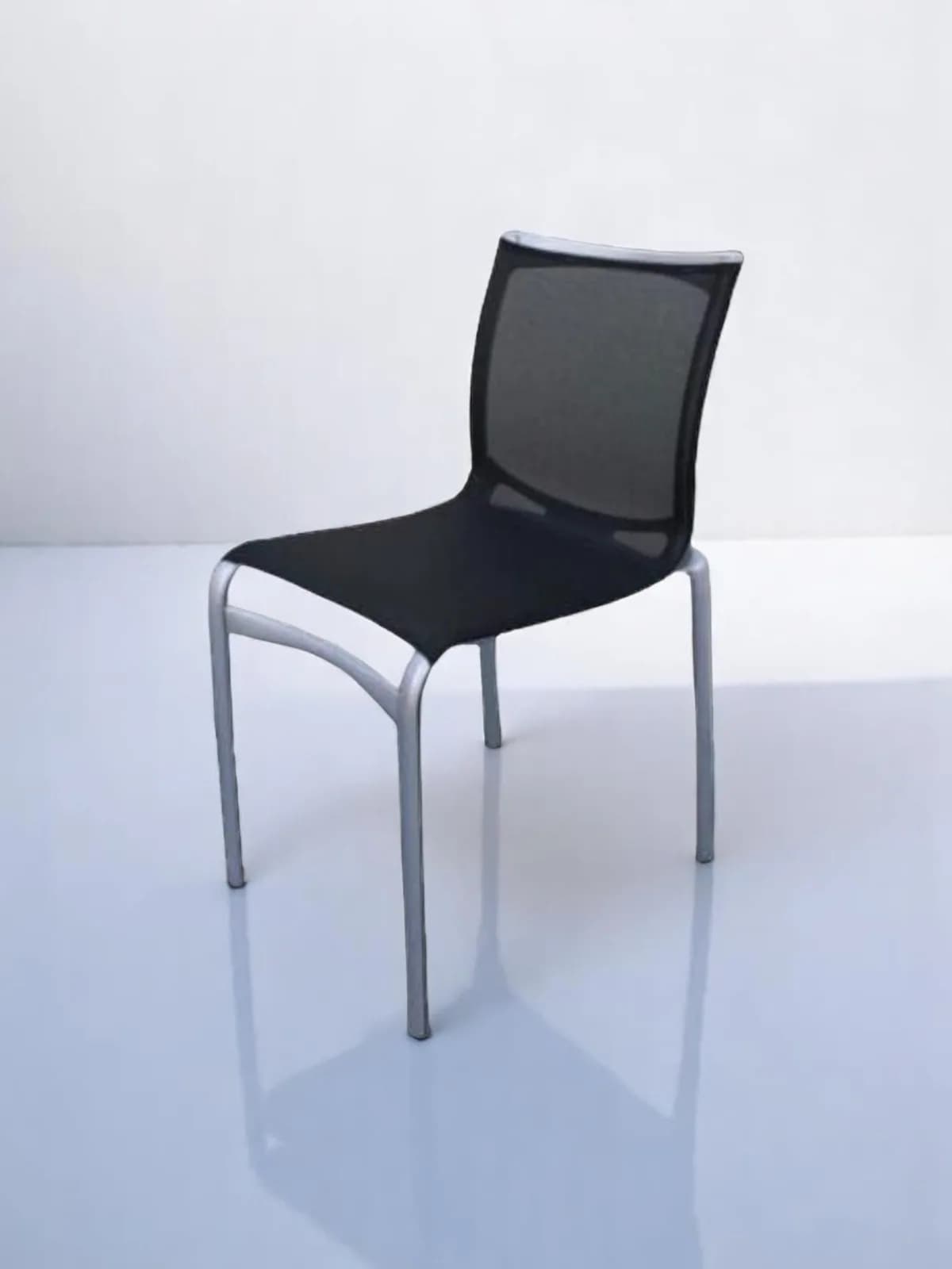Chaise visiteur empilable Bigframe / Assise tissu - Alias