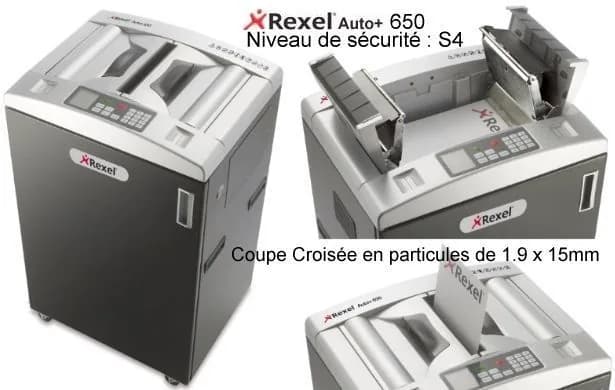 Destructeur Acco Rexel Auto+ 650 — vue 2