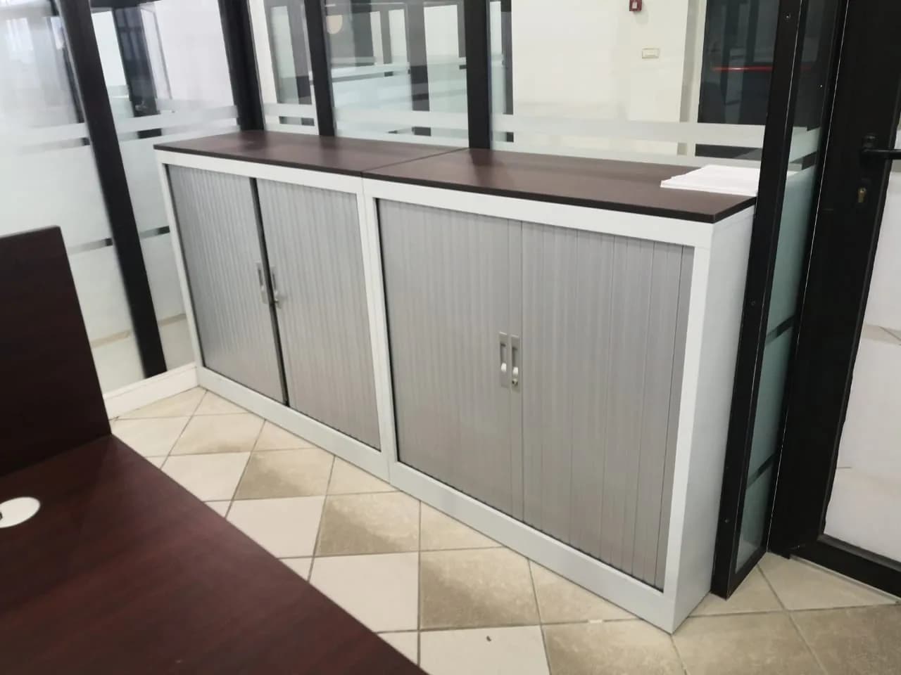 Armoire basse porte coulissante 100x100cm