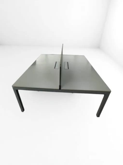 Bureau bench Haworth 180x80 plateau avec séparation — vue 2