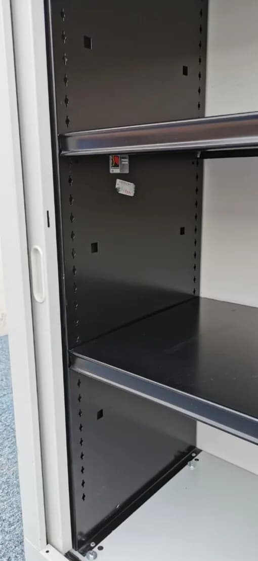 Armoire basse blanche 100x100cm — vue 4