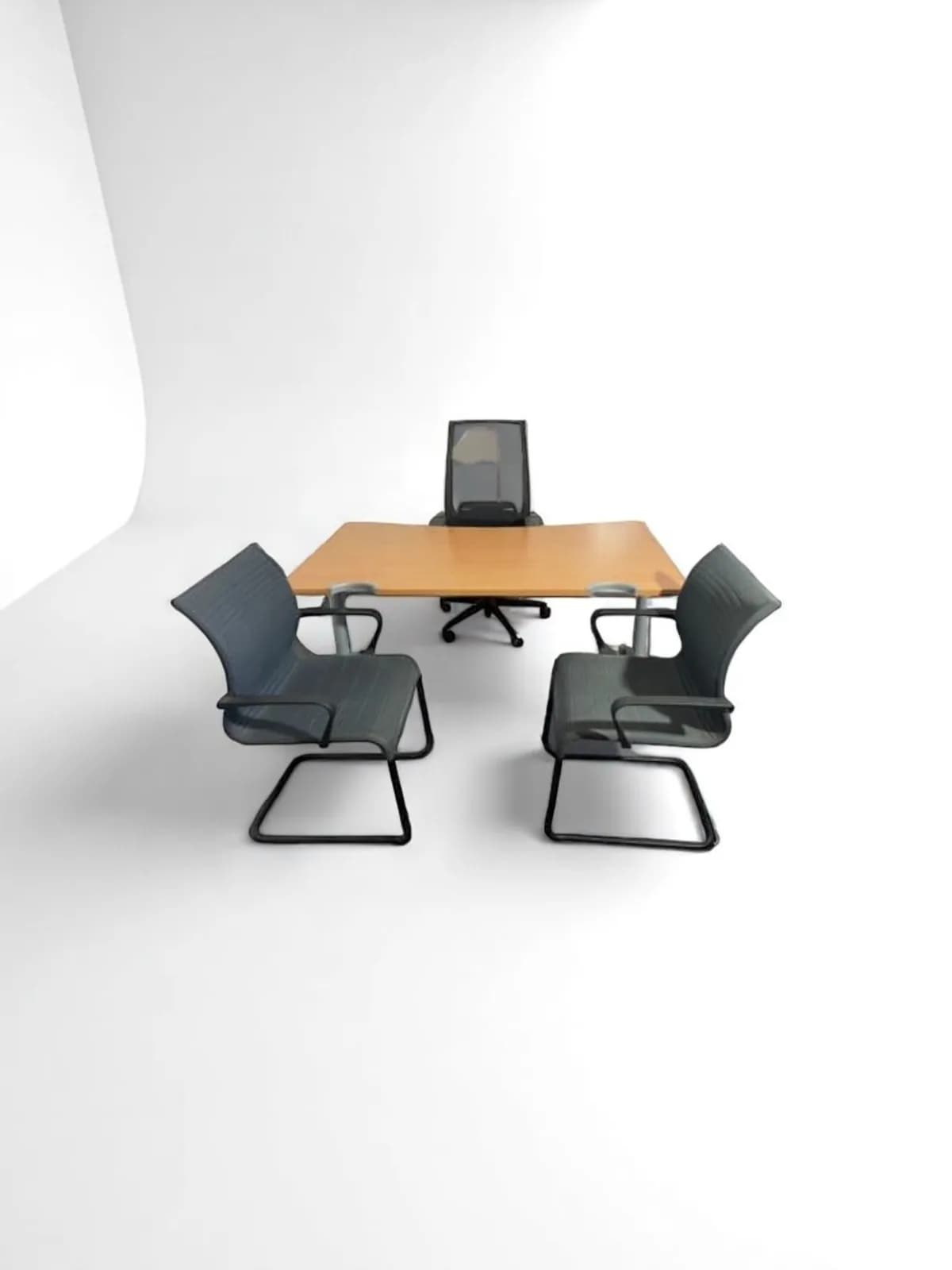 Bureau droit 160x80cm piètement I Strafor — vue 3