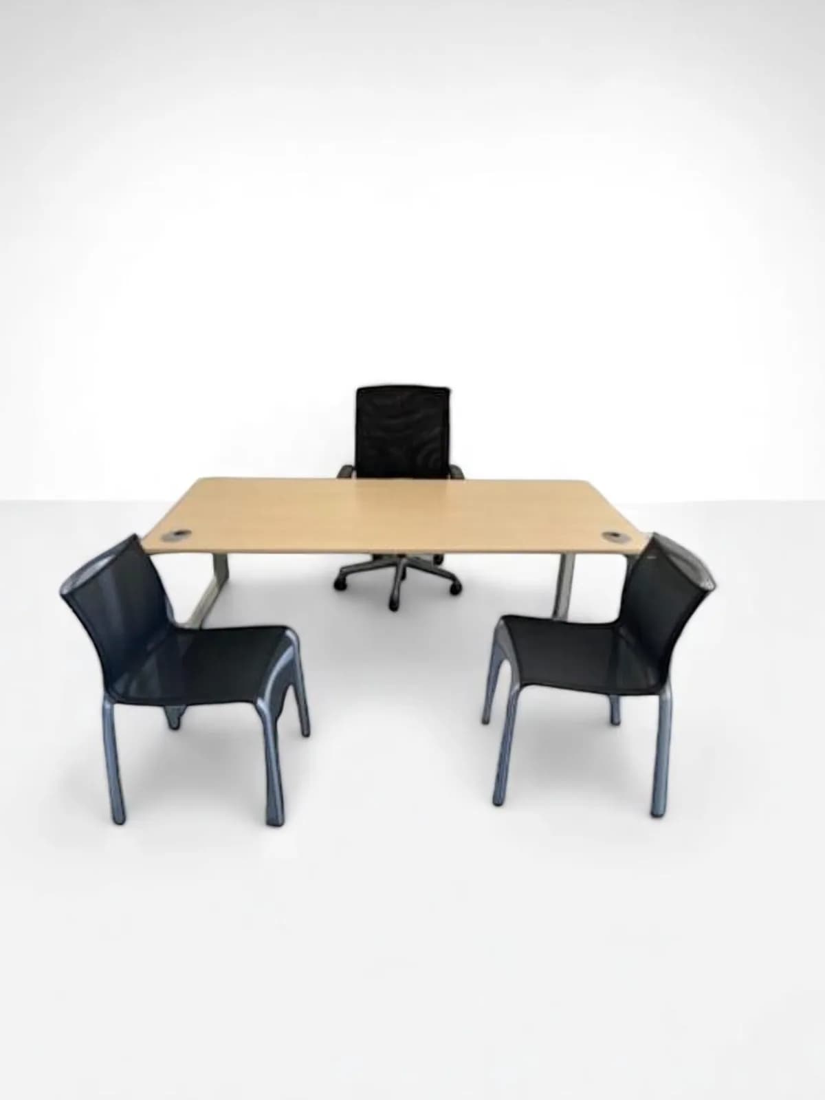 Bureau droit 180x80cm Haworth simple — vue 3