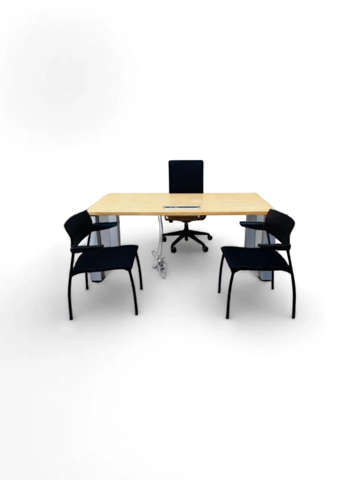Bureau droit 180x85cm avec module Prise & RG45