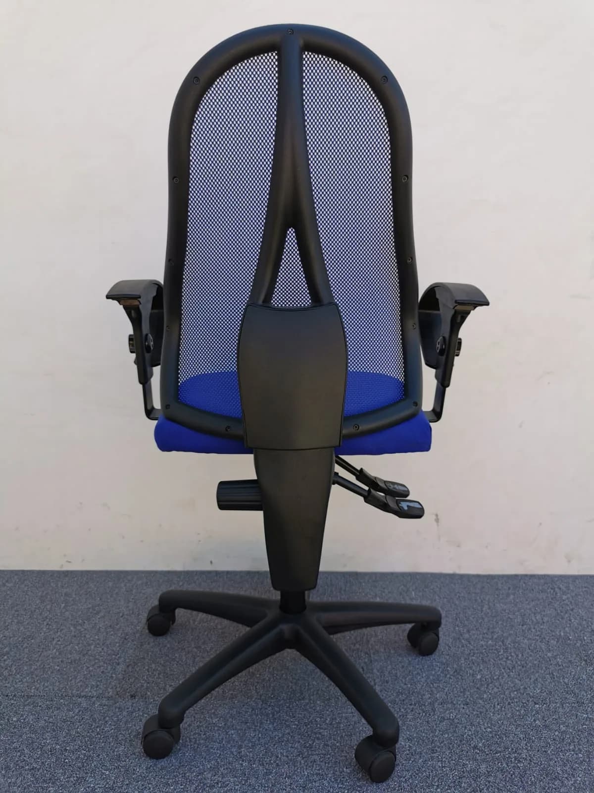 Chaise à Roulette bleu promo accoudoir réglable — vue 5