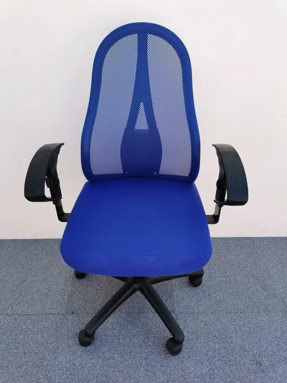 Chaise à Roulette bleu promo accoudoir réglable — vue 2