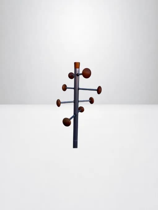 Porte manteau finition bois Timby 8 patères — vue 2