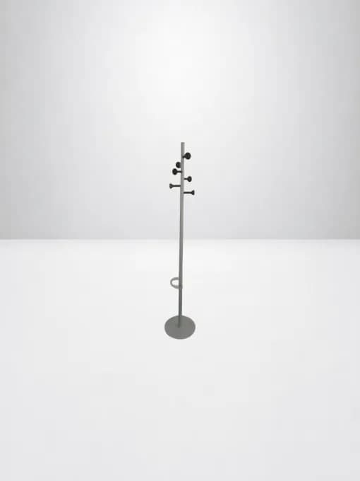 Porte manteau 6 patères blanc avec support porte parapluie — vue 2