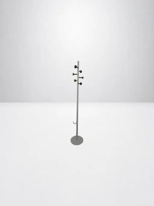 Porte manteau 6 patères blanc avec support porte parapluie