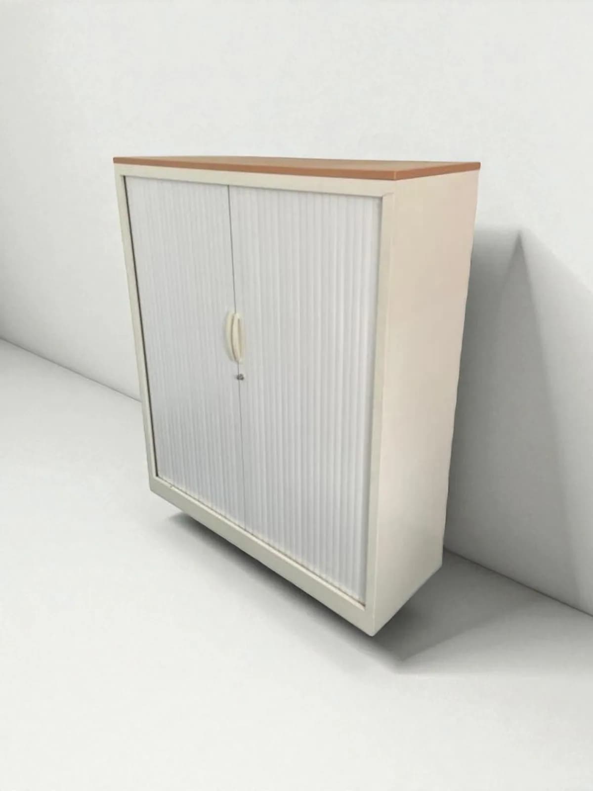 Armoire Magencia 120x140cm blanche porte coulissante — vue 2