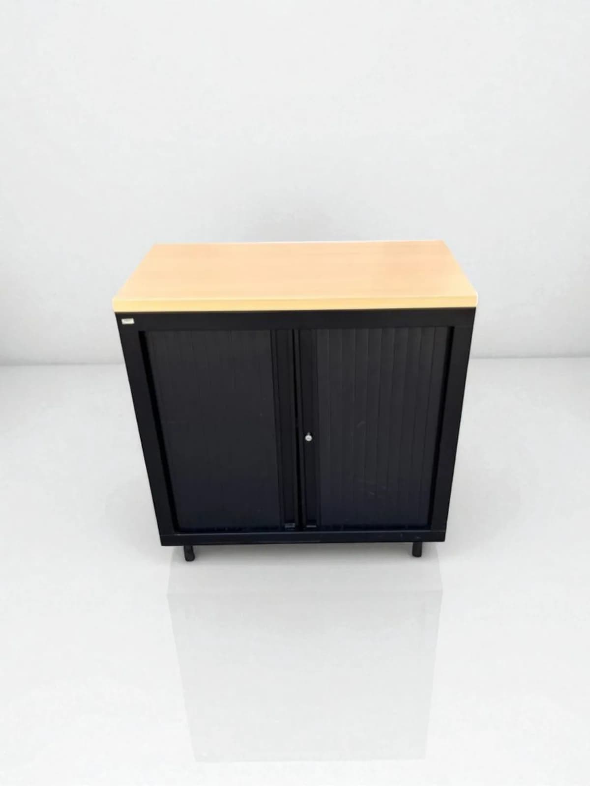 Armoire basse Vinco 80x74cm finition chêne — vue 2