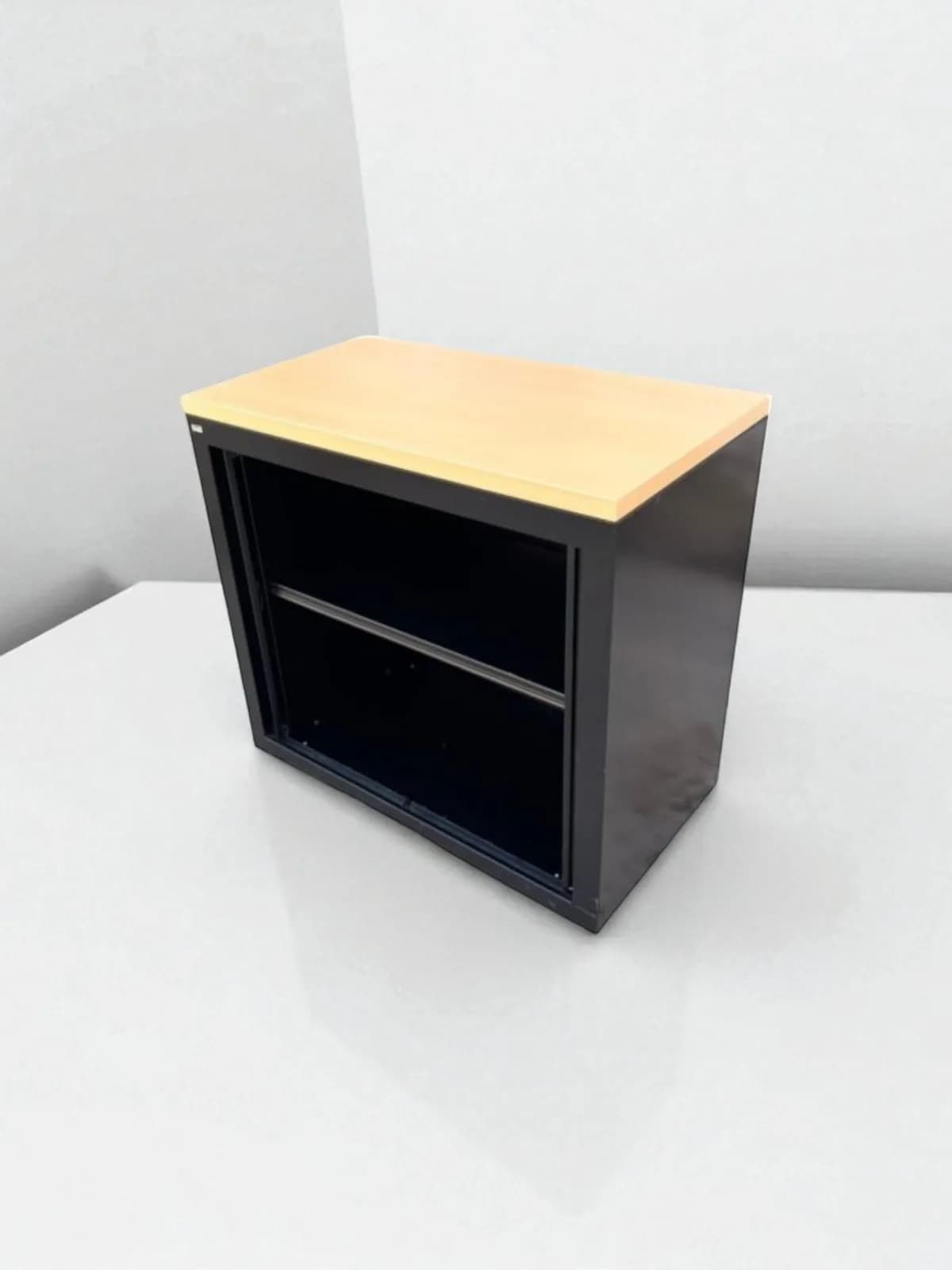 Armoire basse Vinco 80x74cm finition chêne — vue 3