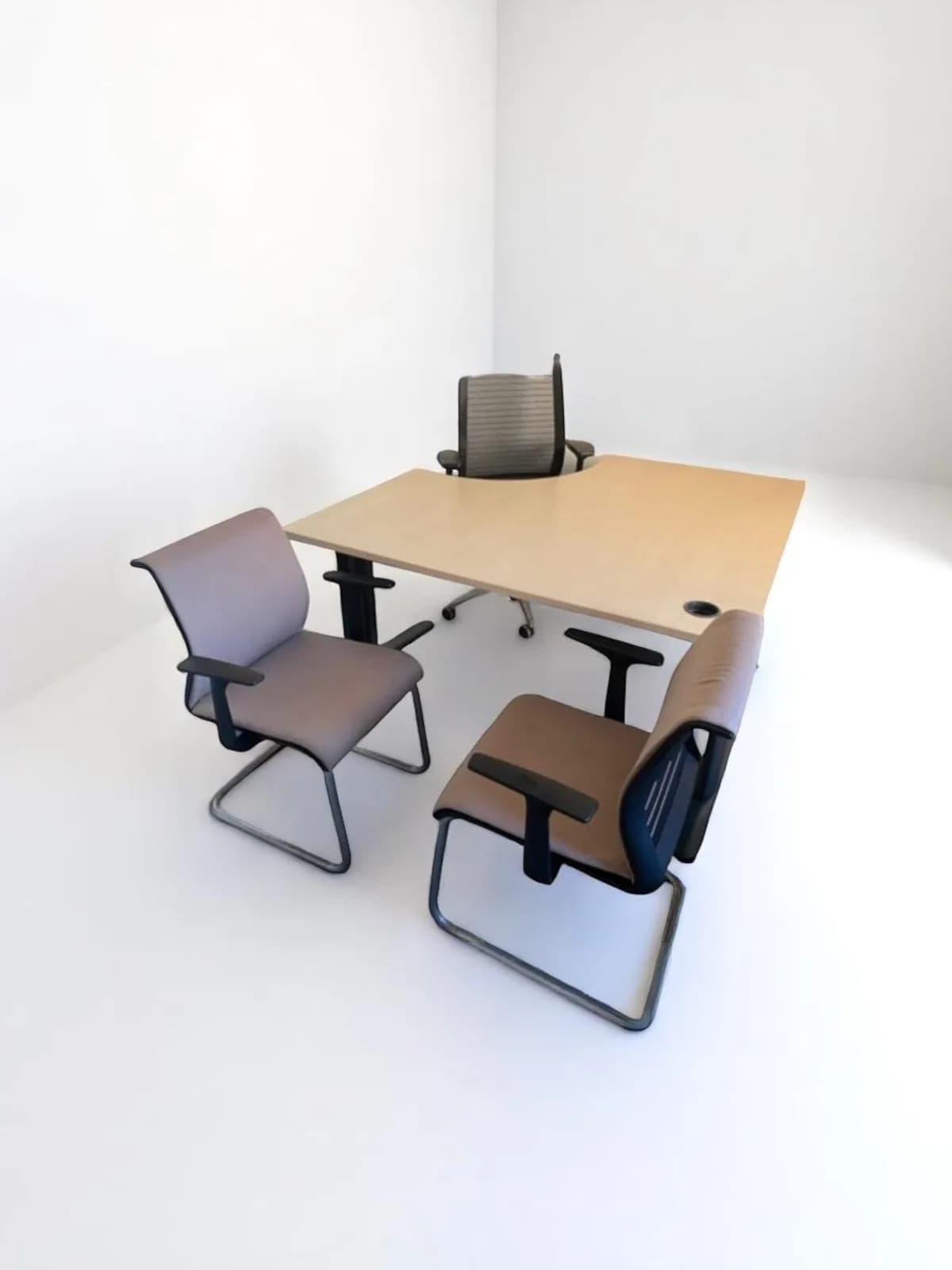 Bureau d'angle Haworth 160x160cm — vue 2