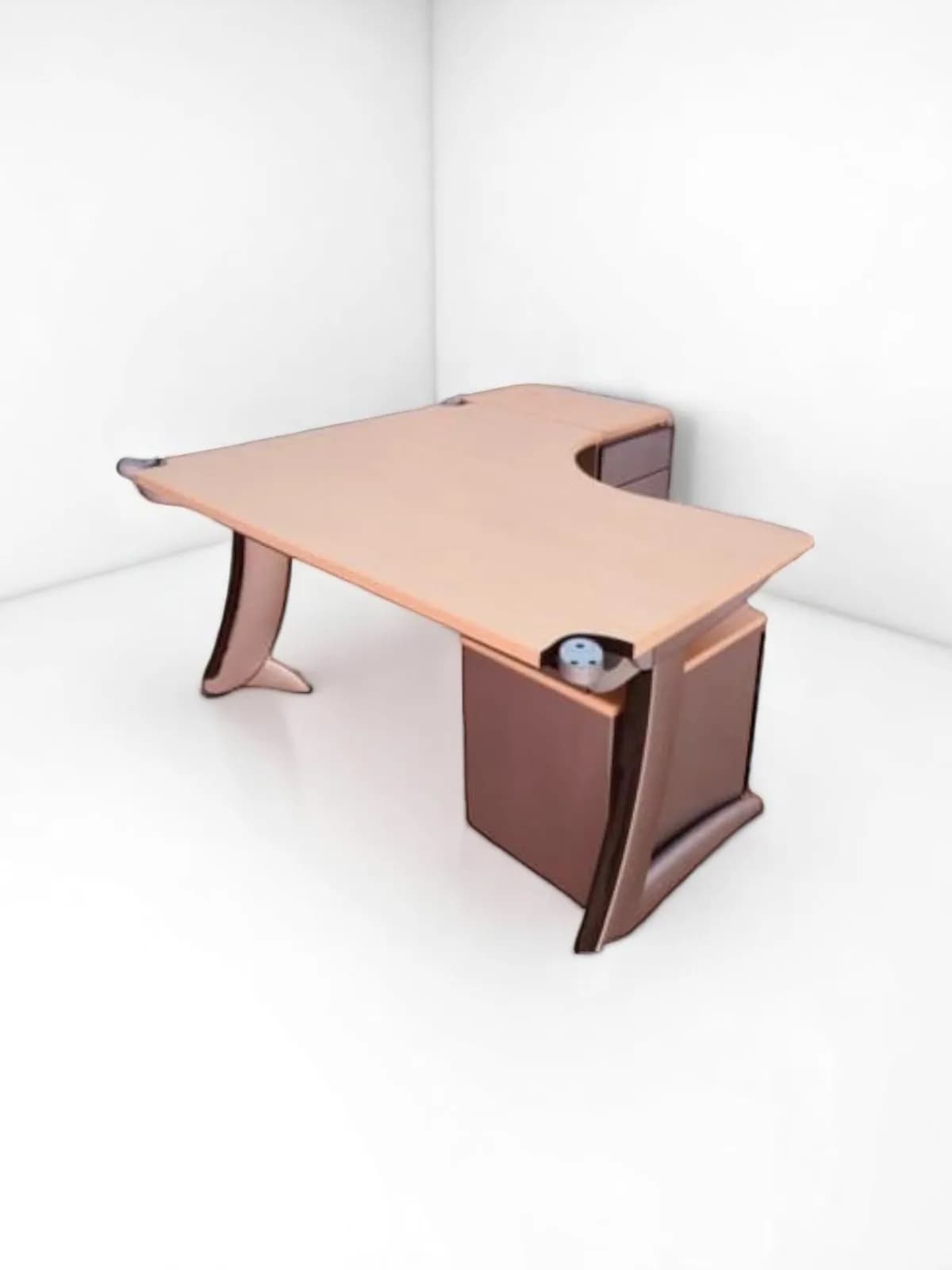 Bureau d'angle Steelcase avec caissons 160x160cm — vue 3