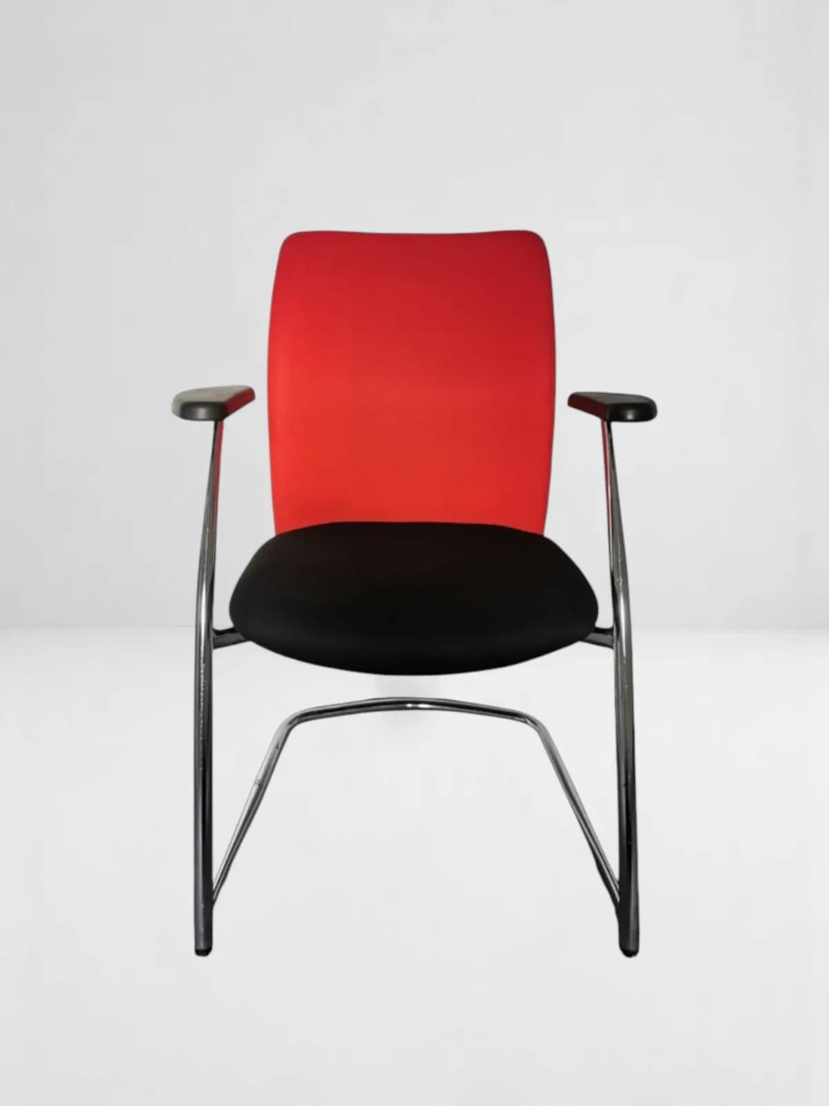Chaise visiteur Joyten inox bi-color — vue 2