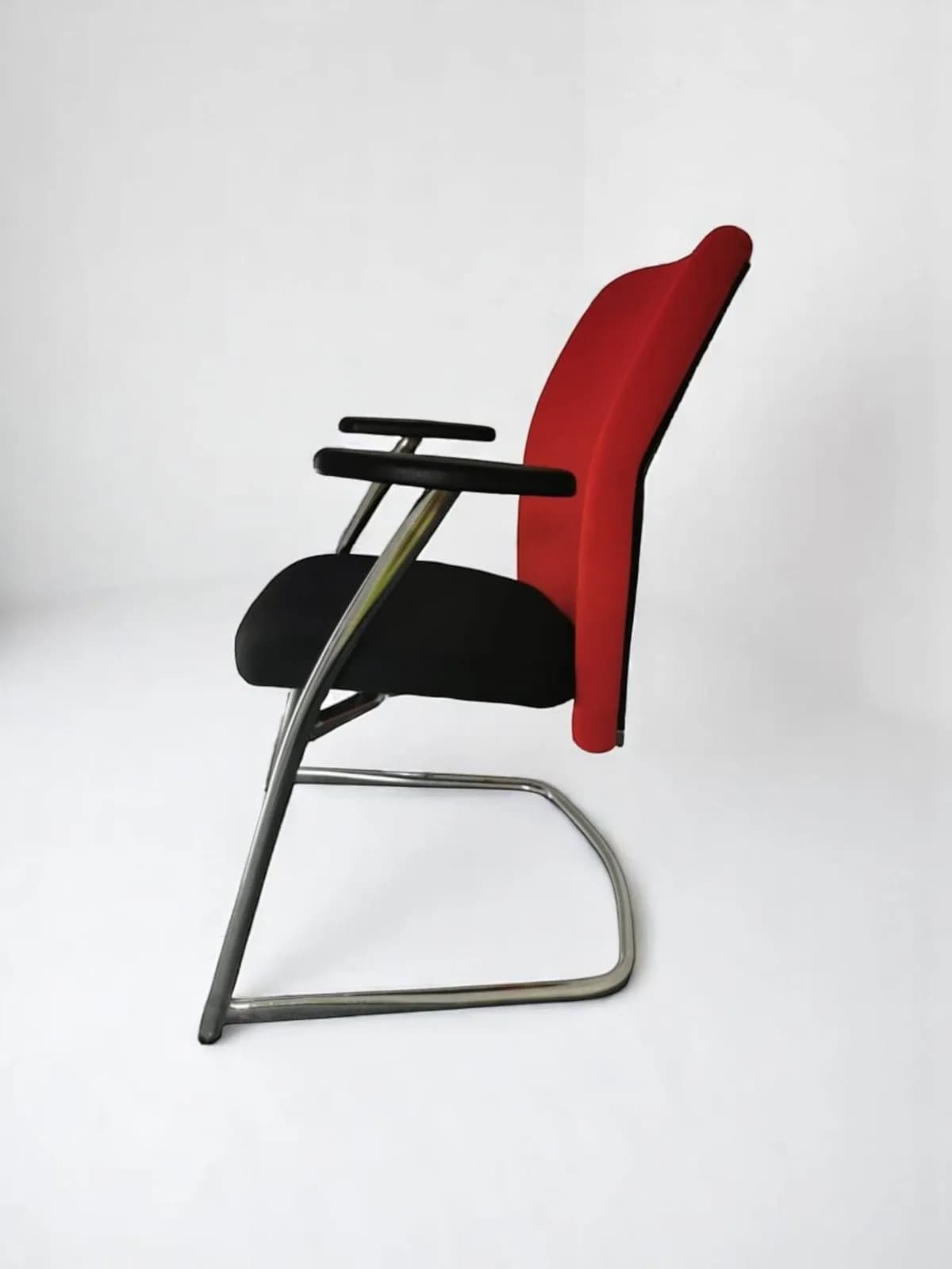 Chaise visiteur Joyten inox bi-color — vue 4