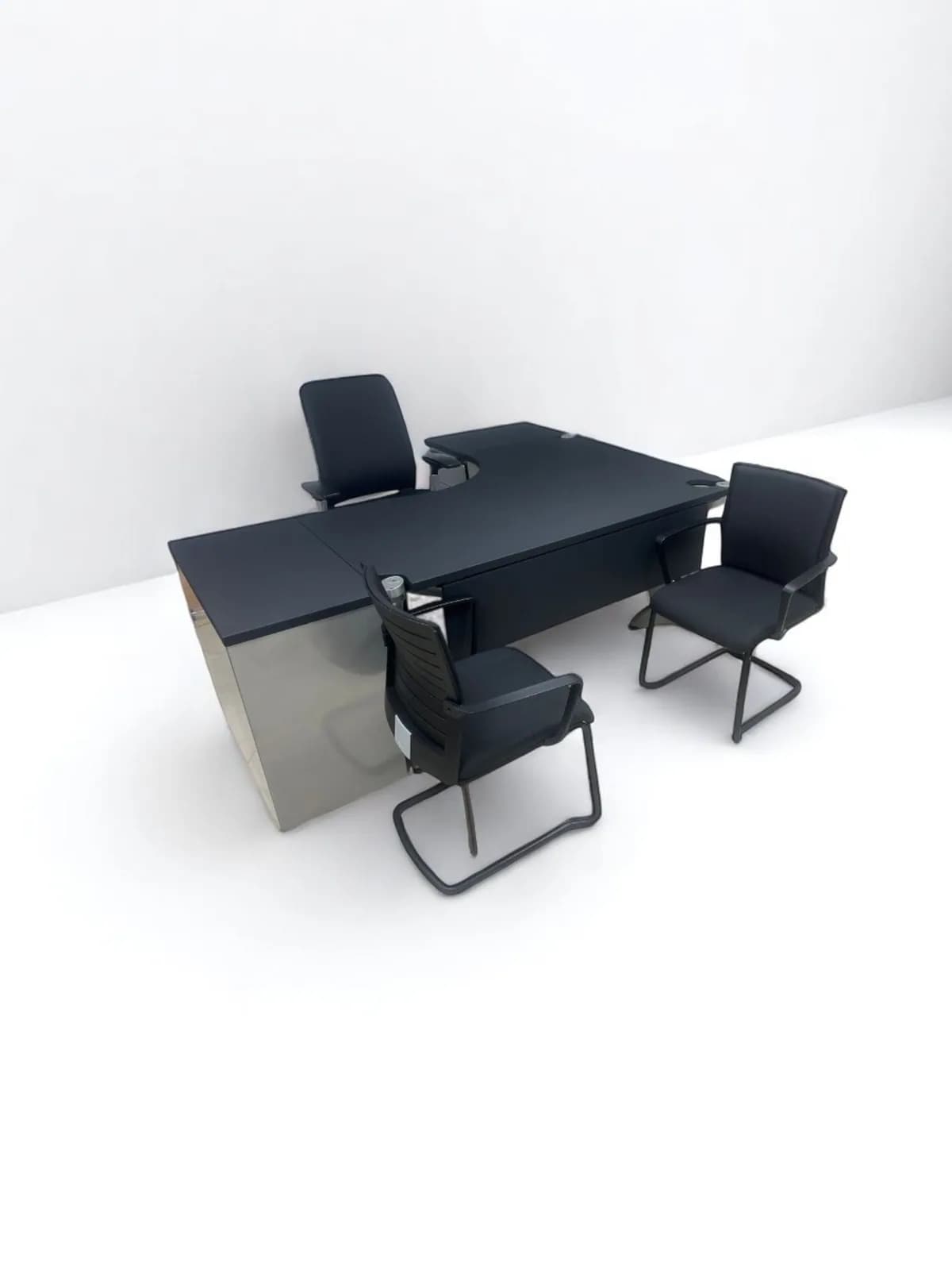 Bureau d'Angle Steelcase – Finition Cuir