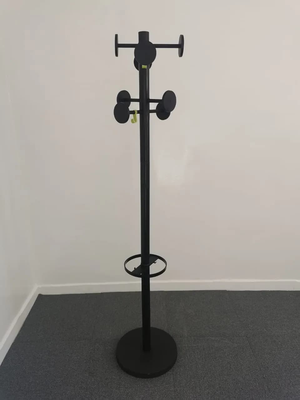 Porte manteau 8 patères noir et porte parapluie — vue 3