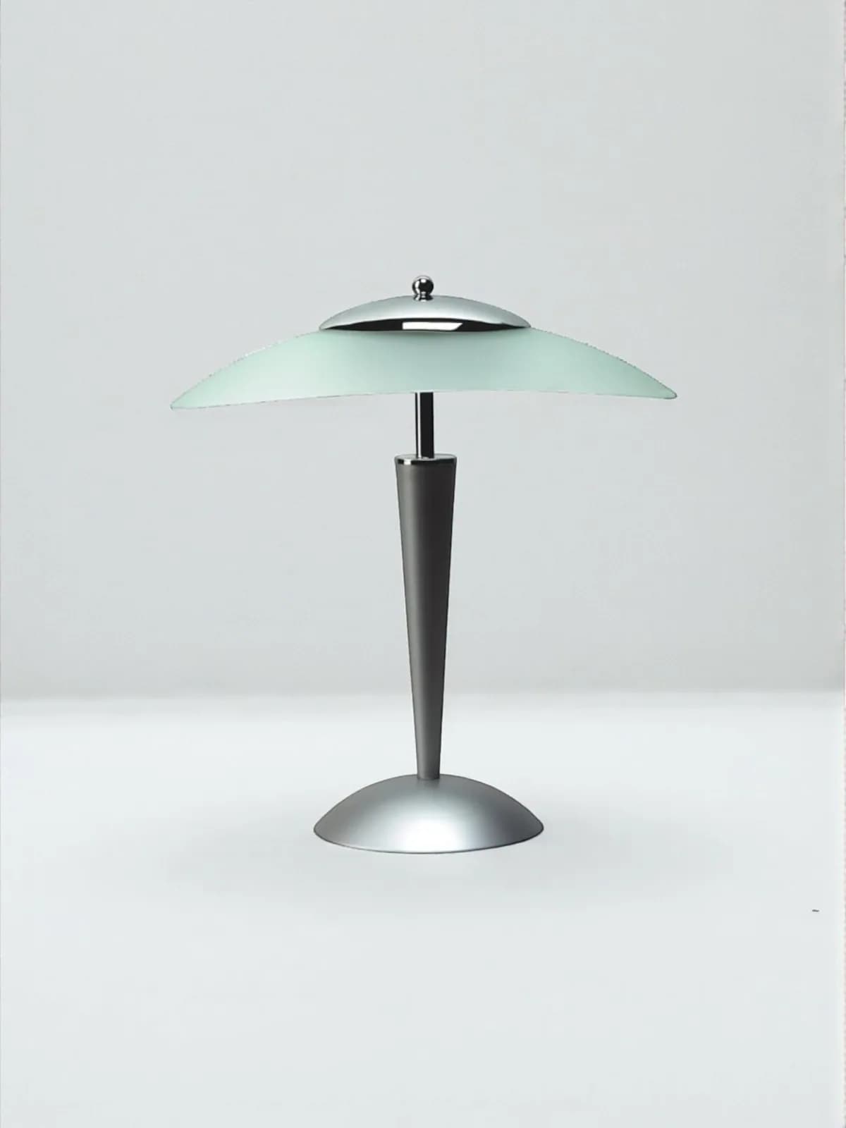 Lampe de bureau fluorescente Unilux Cristal gris métal – NEUF