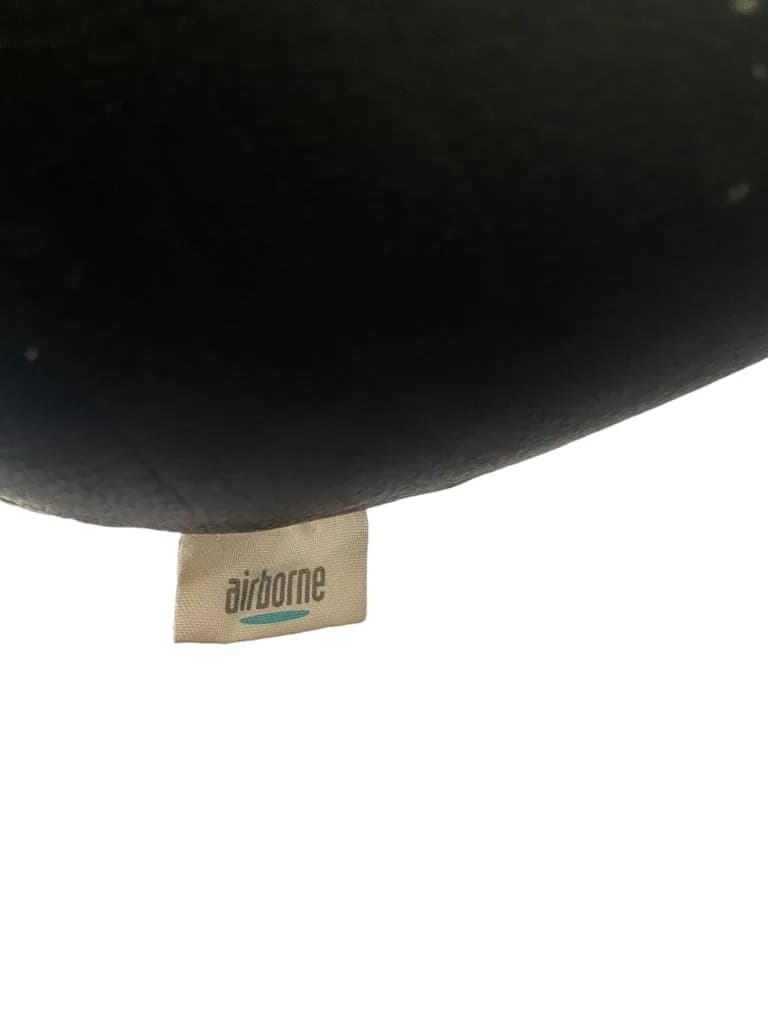 Lot 2 Fauteuil en cuir noir vintage Airborne — vue 3
