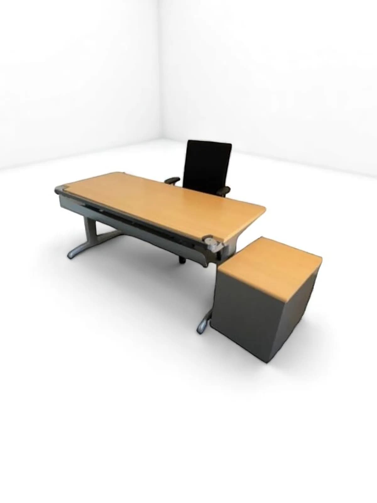  Bureau droit Steelcase 160x80cm piétement I