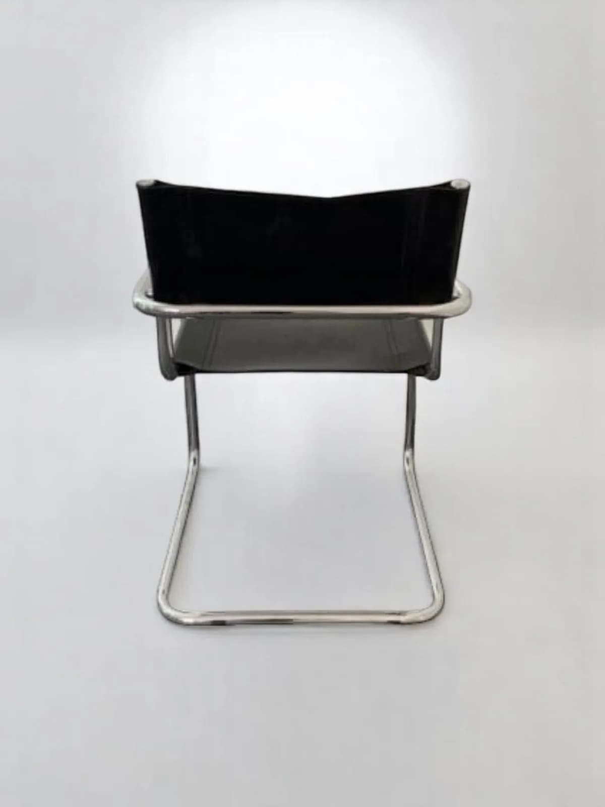 Chaise MG5 Marcel Breuer Matteo Grassi Italie cuir vintage — vue 2