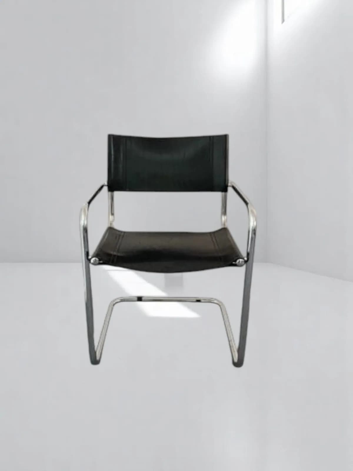 Chaise MG5 Marcel Breuer Matteo Grassi Italie cuir vintage — vue 3