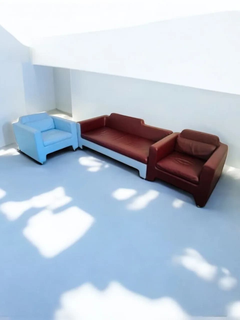 Ensemble Canapé et Fauteuils Horizon en Cuir – Baleri Italia