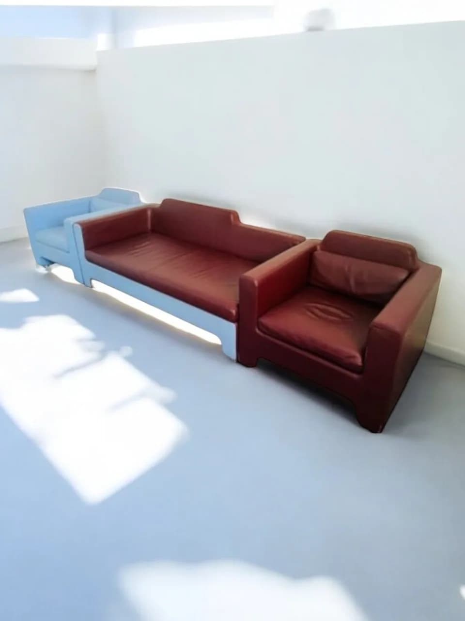 Ensemble Canapé et Fauteuils Horizon en Cuir – Baleri Italia — vue 4