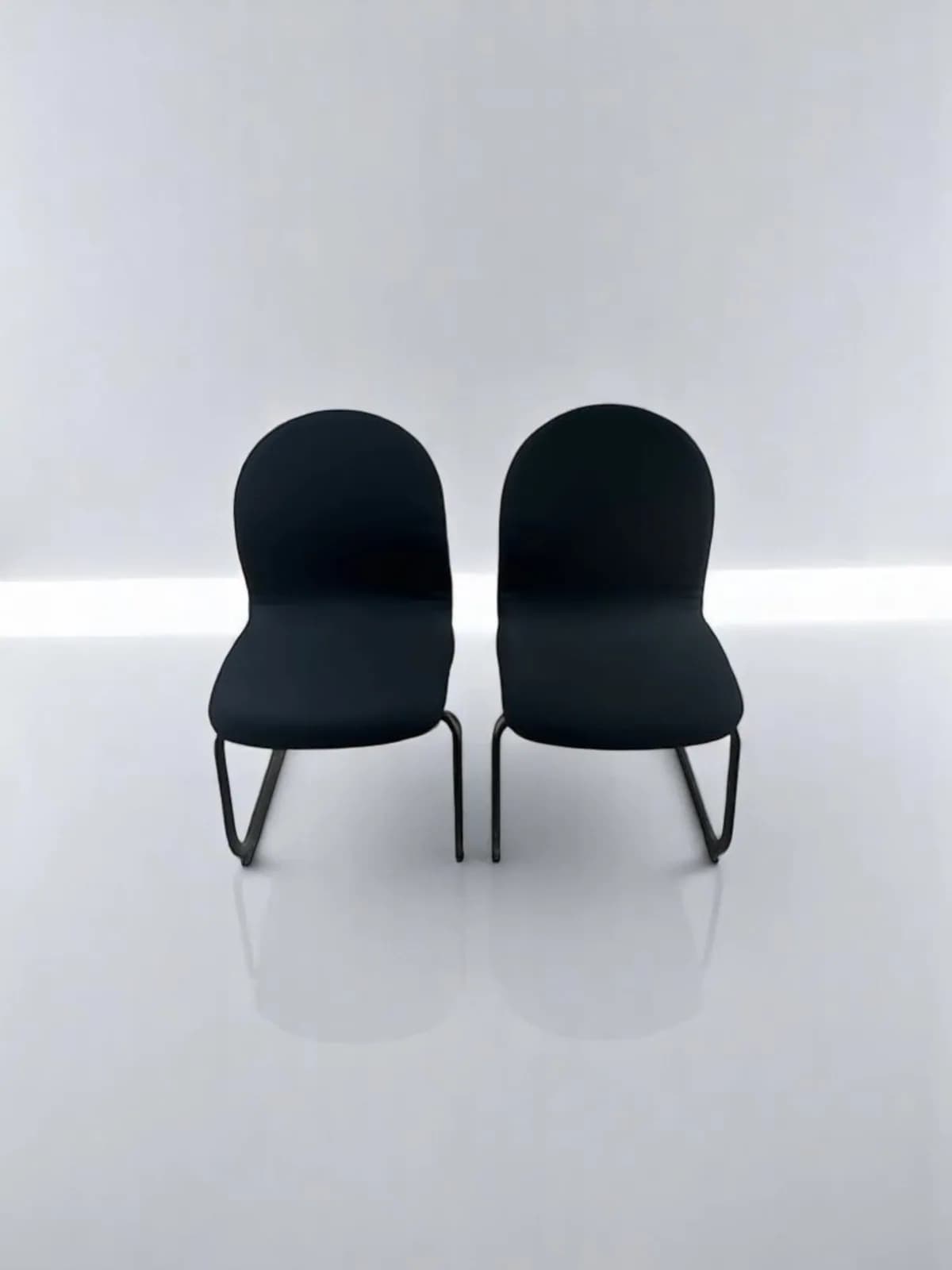 Lot chaise luge tissus noir  promo