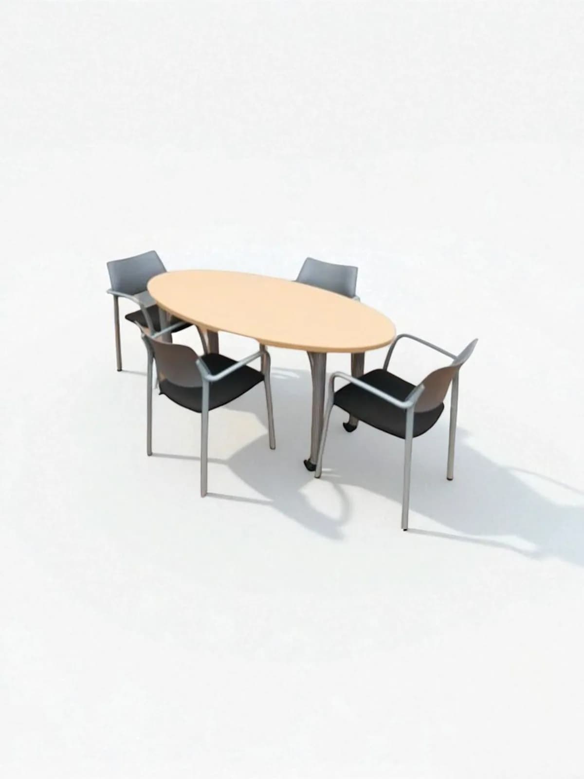 Table de réunion pro HAWORTH 4 pers formation 160CMx80CM — vue 3