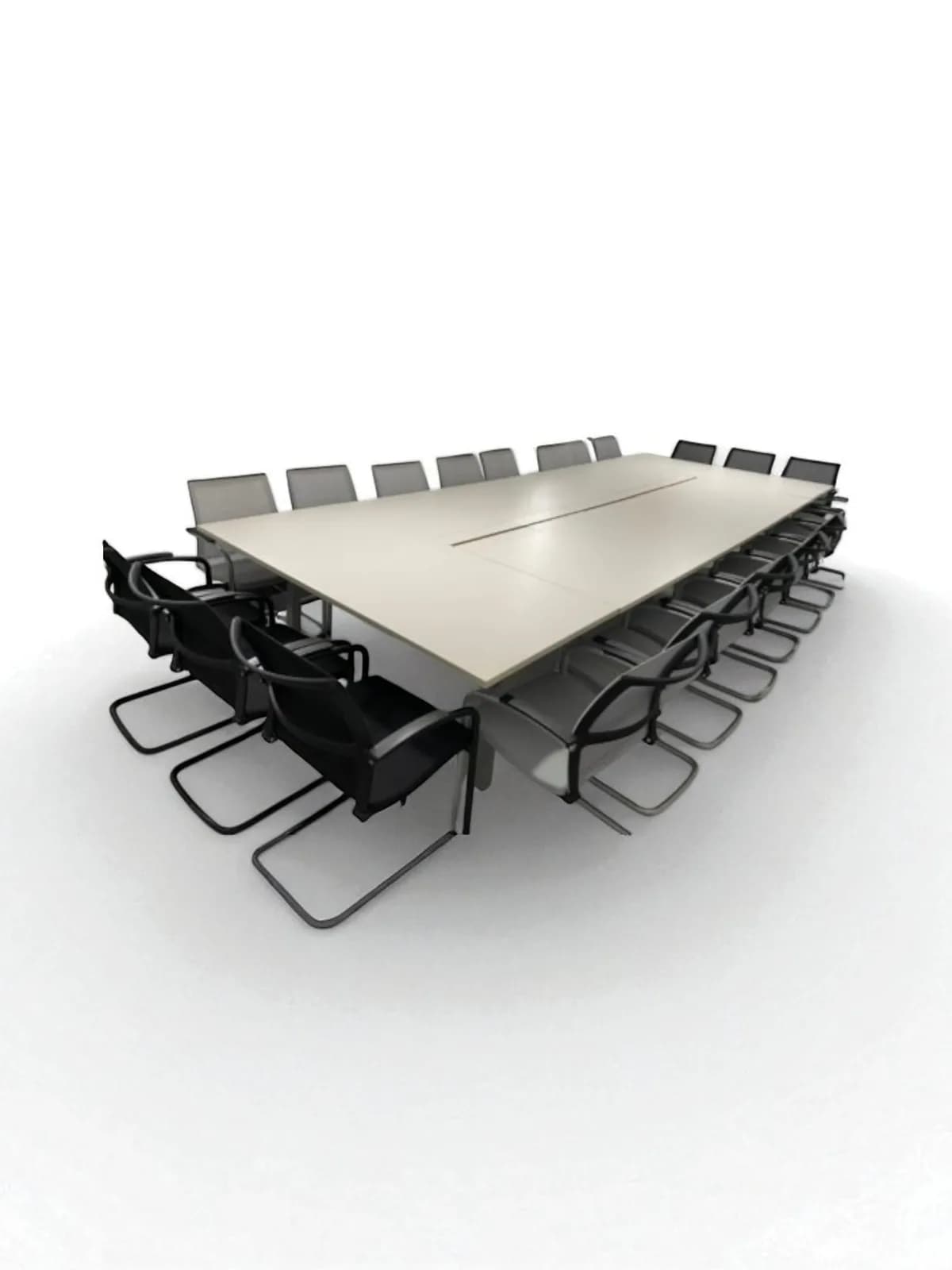 Table de Réunion Rectangulaire – 480x160 cm – Capacité 20 à 22 Personnes — vue 2