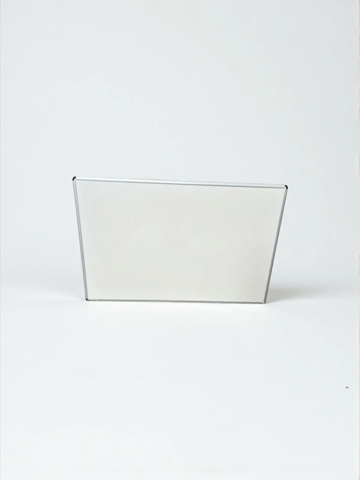 Tableau blanc chromé fixation mural magnétique 60x90cm — vue 2
