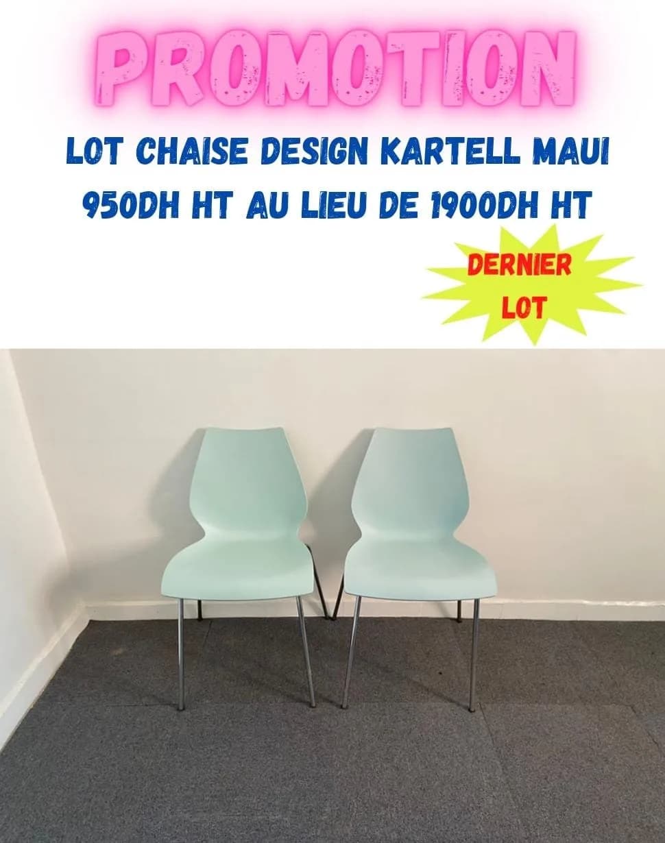 Lot Chaise design Kartell Maui Vico Magistretti