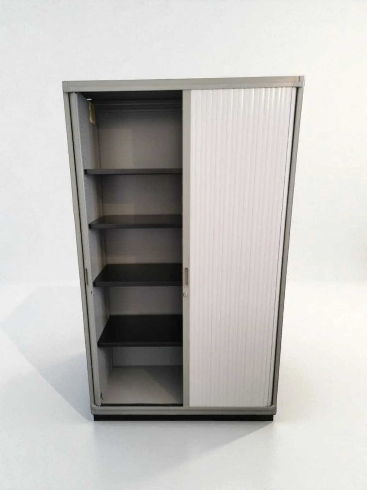 Armoire haute Steelcase bi-color grise 120x200cm — vue 3