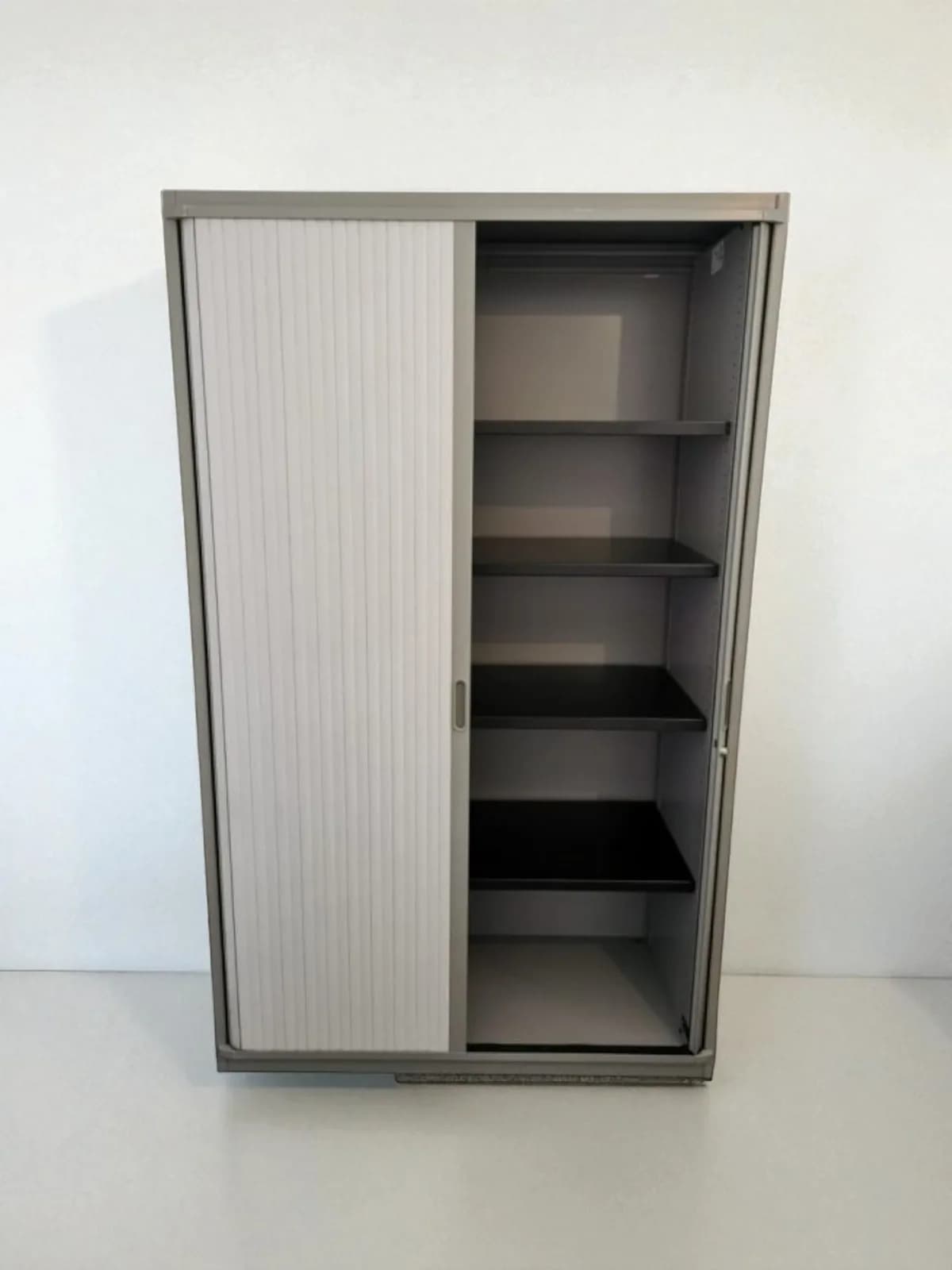 Armoire haute Steelcase bi-color grise 120x200cm — vue 2