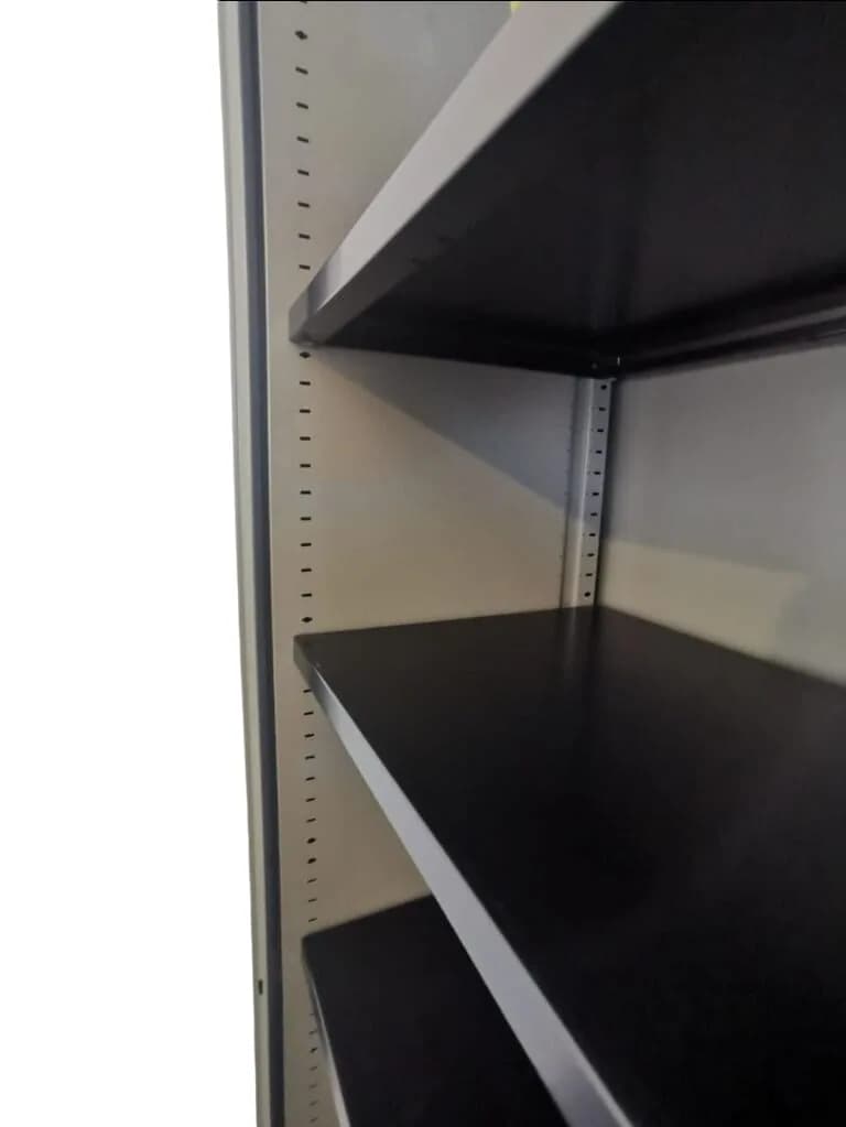 Armoire haute Steelcase bi-color grise 120x200cm — vue 5